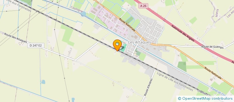 localisation de l'entreprise EARL PEENAERT à LES ATTAQUES