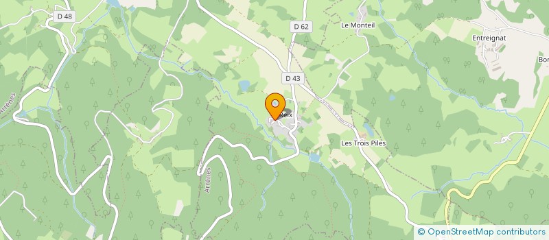 localisation de l'entreprise EARL PEIGNIN à ARRENES