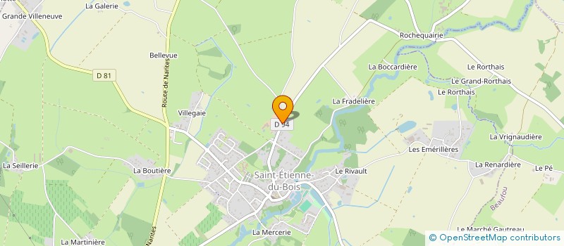 localisation de l'entreprise EARL PELE à SAINT-ETIENNE-DU-BOIS