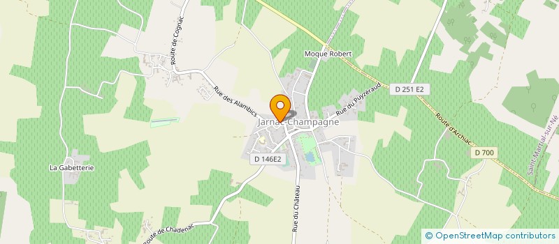 localisation de l'entreprise EARL PELETTE à JARNAC-CHAMPAGNE