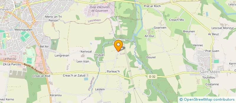 localisation de l'entreprise EARL PENNEC  TREGARANTEC