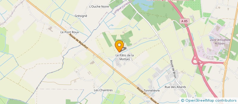localisation de l'entreprise EARL PEPINIERE DE LA MOTTAIS à LONGUE-JUMELLES