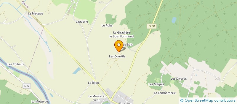 localisation de l'entreprise EARL PEPINIERE DE LA TOURETTE à LE GRAND-PRESSIGNY