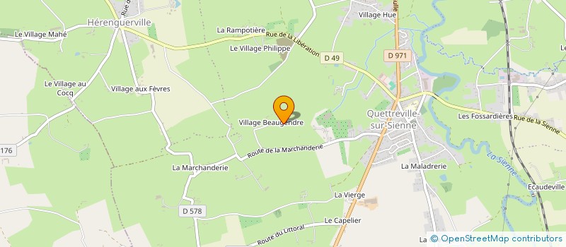 localisation de l'entreprise EARL PEPINIERE LEBAS à QUETTREVILLE-SUR-SIENNE