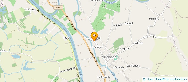 localisation de l'entreprise EARL PEPINIERE MOULET à VILLEMADE