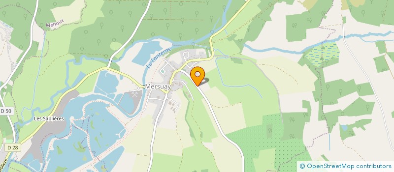 localisation de l'entreprise EARL PEPINIERES DE MERSUAY  MERSUAY