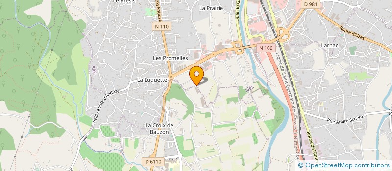 localisation de l'entreprise EARL PEPINIERES DES ASTRIES à ALES