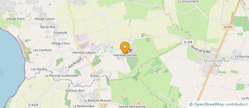 localisation de l'entreprise EARL PEPINIERES DU HAVRE DE LA VANLEE à TOURNEVILLE-SUR-MER