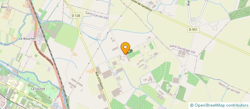 localisation de l'entreprise EARL PEPINIERES ERIC DELOULAY  SAINT-CYR-EN-VAL