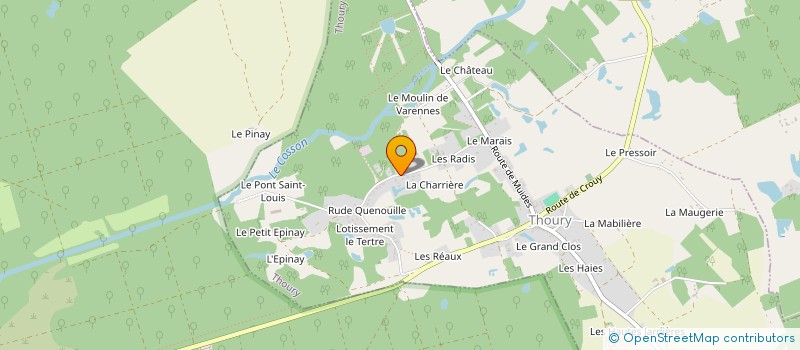 localisation de l'entreprise EARL PEPINIERES LOISEAU à THOURY