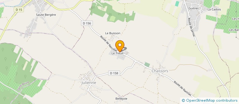 localisation de l'entreprise EARL PEPINIERES VITICOLES FORGERIT à REPARSAC