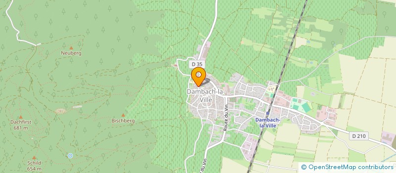 localisation de l'entreprise EARL PERNET  DAMBACH-LA-VILLE