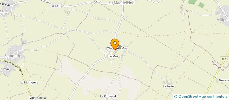 localisation de l'entreprise EARL PEROT J.M. à LA MAGDELEINE