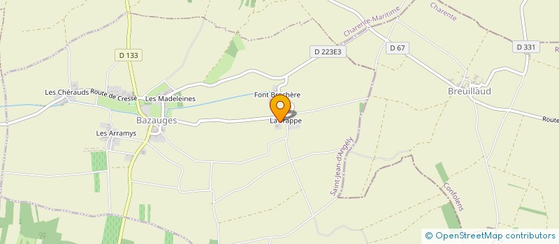 localisation de l'entreprise EARL PERRE  BAZAUGES