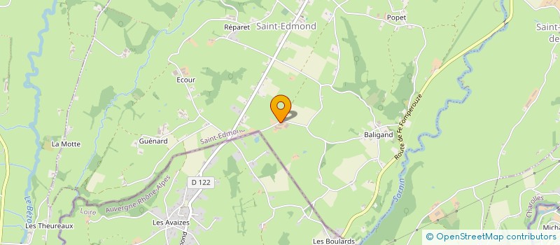 localisation de l'entreprise EARL PERRET ETIENNE  SAINT-EDMOND
