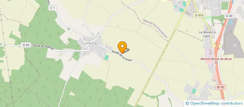 localisation de l'entreprise EARL PERRON à CELLETTES