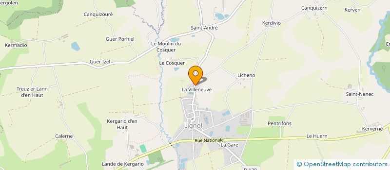 localisation de l'entreprise EARL PERRON NICOLAS à LANGOELAN