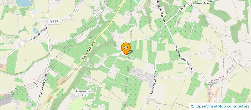 localisation de l'entreprise EARL PERROT à CHATEAUNEUF-SUR-ISERE