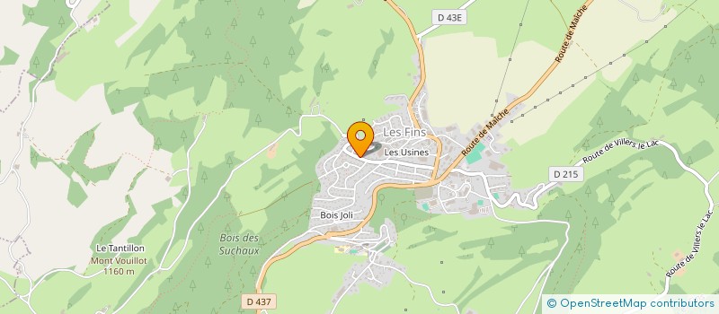 localisation de l'entreprise EARL PERROT-MINNOT DU MONT VOUILLOT  LES FINS