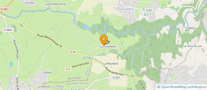 localisation de l'entreprise EARL PERROUD à BEAUVALLON