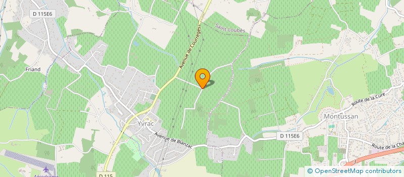 localisation de l'entreprise EARL PESTOURY  YVRAC