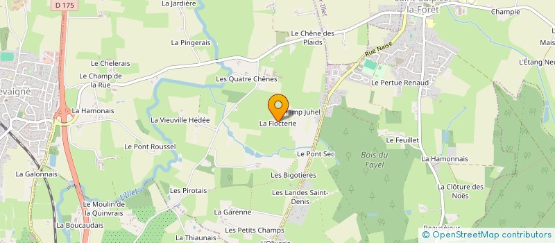 localisation de l'entreprise EARL PETITE RIVIERE à SAINT-AUBIN-D AUBIGNE