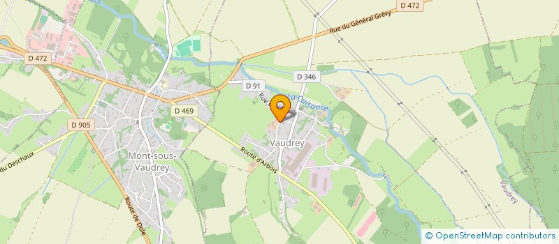 localisation de l'entreprise EARL PETITGUYOT CLAUDE  VAUDREY