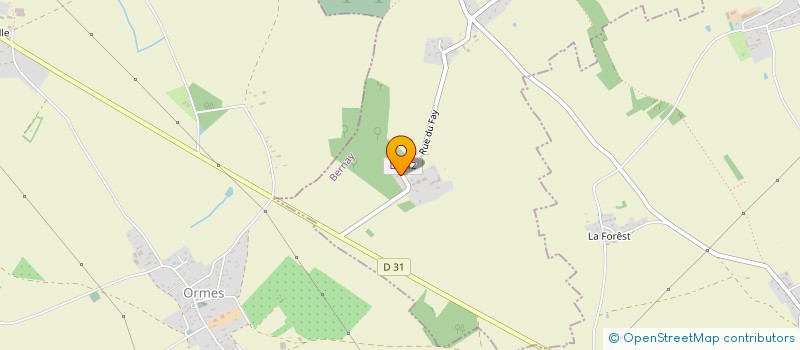 localisation de l'entreprise EARL PETITIER INDIVISION  TOURNEDOS-BOIS-HUBERT