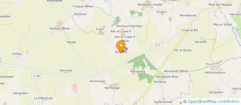 localisation de l'entreprise EARL PETTON à PLOUMOGUER