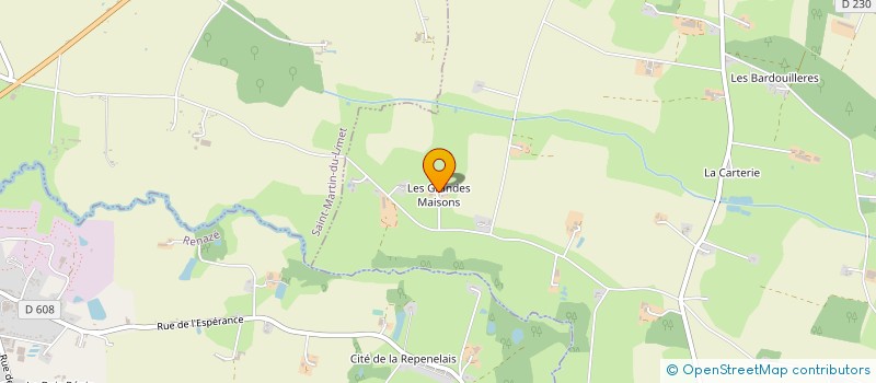 localisation de l'entreprise EARL PHILIPPE CHAZE à LA BOISSIERE