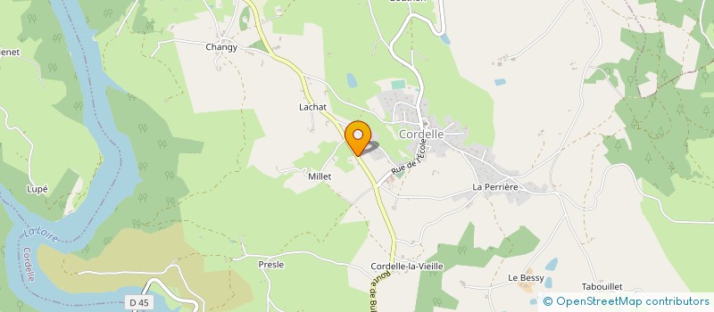 localisation de l'entreprise EARL PHILIPPE CHIZALLET  CORDELLE