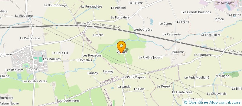 localisation de l'entreprise EARL PHILIPPE GATEL  DOMAGNE