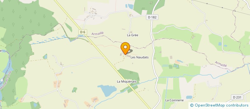 localisation de l'entreprise EARL PHILIPPEAU MESNIL  OMBREE D'ANJOU