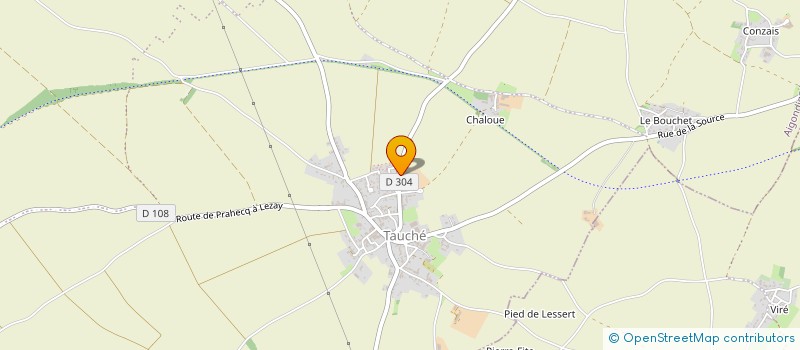 localisation de l'entreprise EARL PHILIPPONNEAU à AIGONDIGNE
