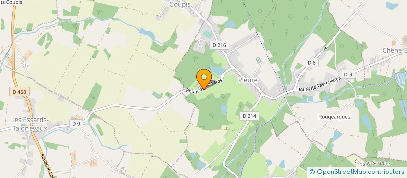 localisation de l'entreprise EARL PICHON  PLEURE