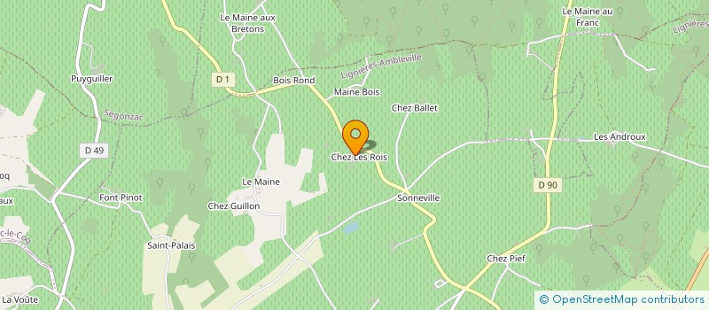 localisation de l'entreprise EARL PICHON à LIGNIERES-AMBLEVILLE