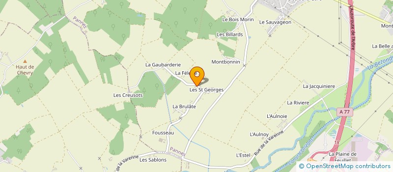 localisation de l'entreprise EARL PIERRE DE MACHOT à PANNES