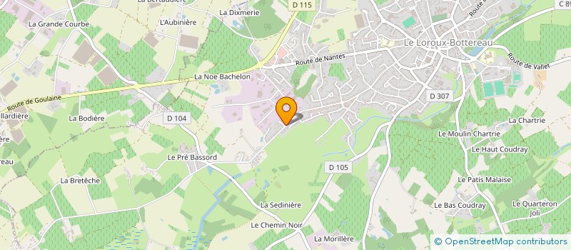 localisation de l'entreprise EARL PIERRE ET MICKAEL SAUVETRE à LE LANDREAU