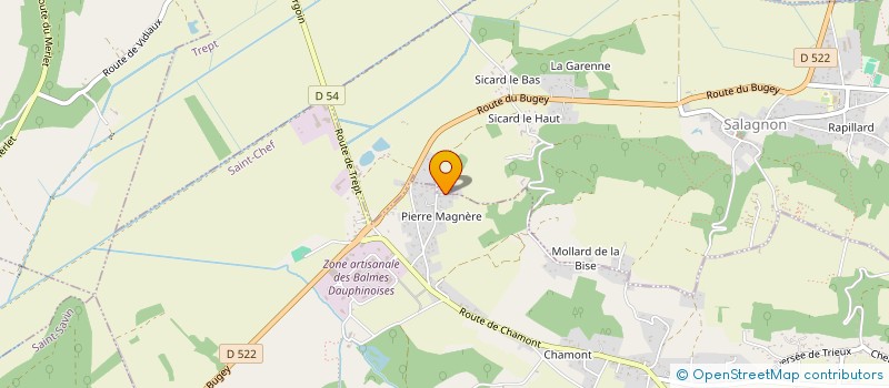 localisation de l'entreprise EARL PIERRE MAGNIERE  SALAGNON