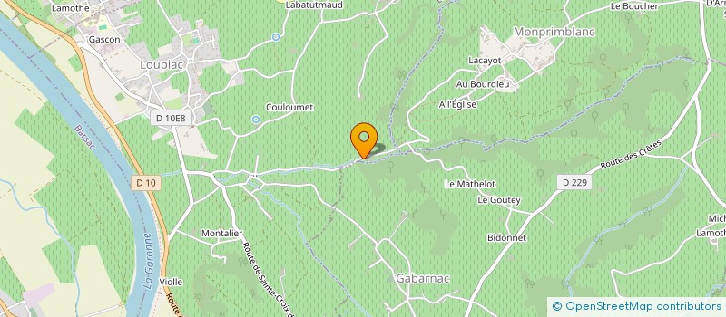 localisation de l'entreprise EARL PIERRE TOURRE  LOUPIAC