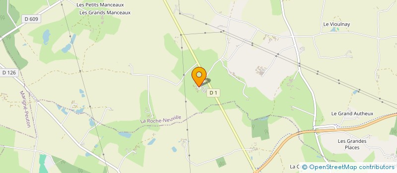 localisation de l'entreprise EARL PIGLAND  LA ROCHE-NEUVILLE