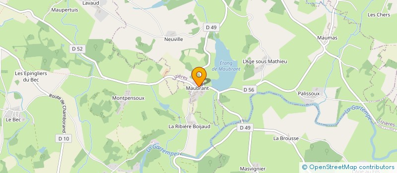 localisation de l'entreprise EARL PINARDON  LIZIERES