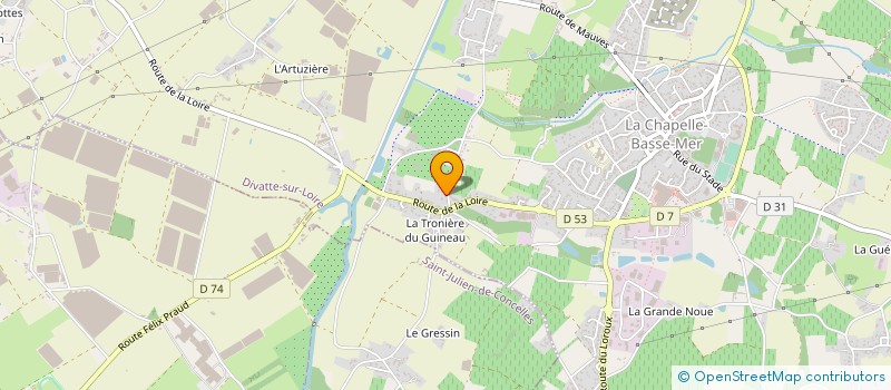 localisation de l'entreprise EARL PINEAU à SAINT-JULIEN-DE-CONCELLES