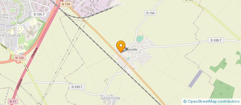 localisation de l'entreprise EARL PINSARD à GELLAINVILLE
