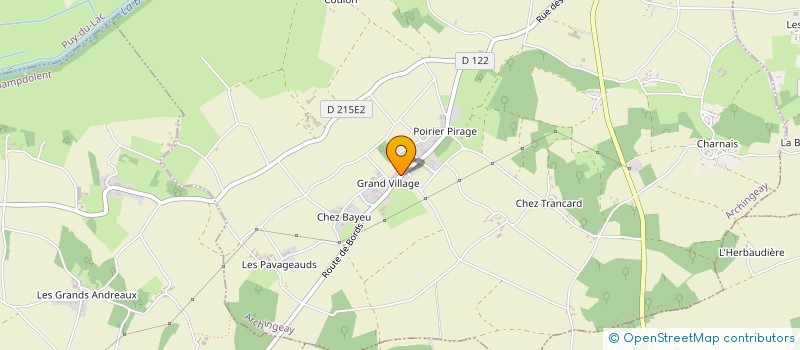 localisation de l'entreprise EARL PIOCHAUD  ARCHINGEAY