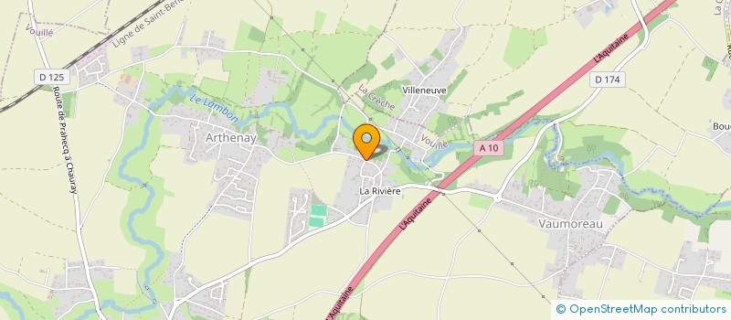 localisation de l'entreprise EARL PIQUEREAU  SAINT-ROMANS-DES-CHAMPS