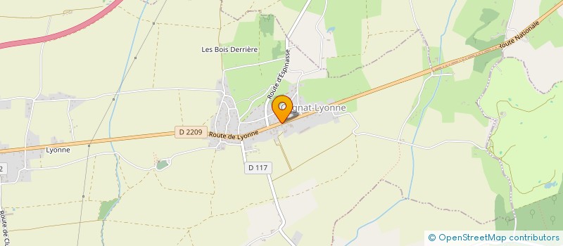 localisation de l'entreprise EARL PIROUX à COGNAT-LYONNE