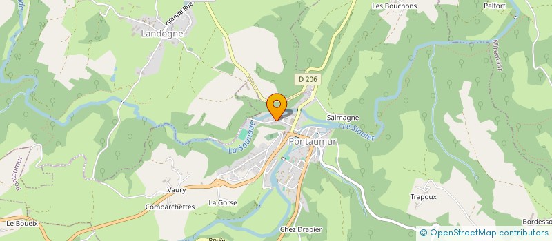 localisation de l'entreprise EARL PISCICULTURE DES COMBRAILLES à PONTAUMUR
