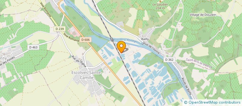 localisation de l'entreprise EARL PISCICULTURE DU SAULCE  ESCOLIVES-SAINTE-CAMILLE