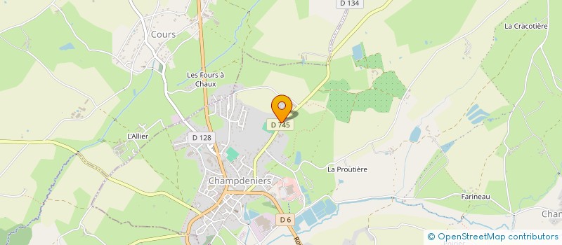 localisation de l'entreprise EARL PISSE PIRON à CHAMPDENIERS